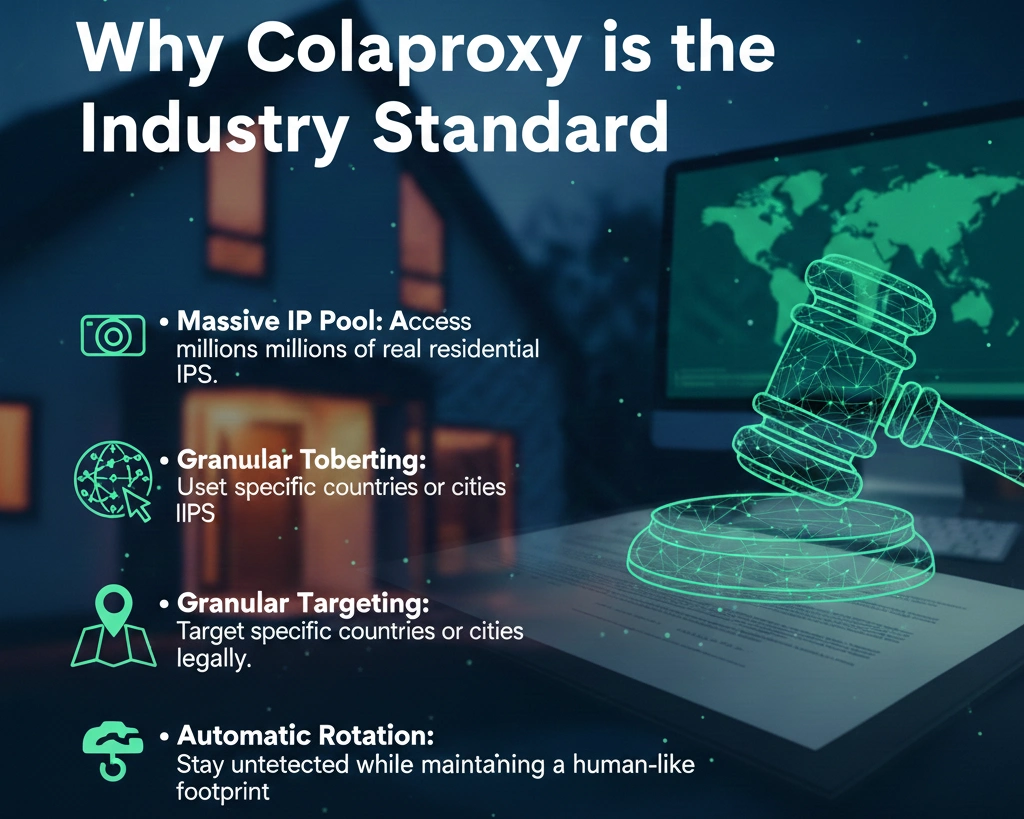 Colaproxy residential proxies as the industry standard for secure and reliable IP solutions