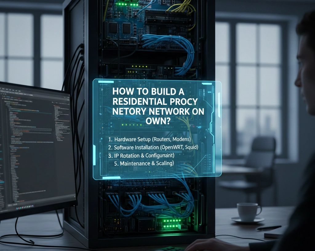Residential Proxy Network Architecture Diagram