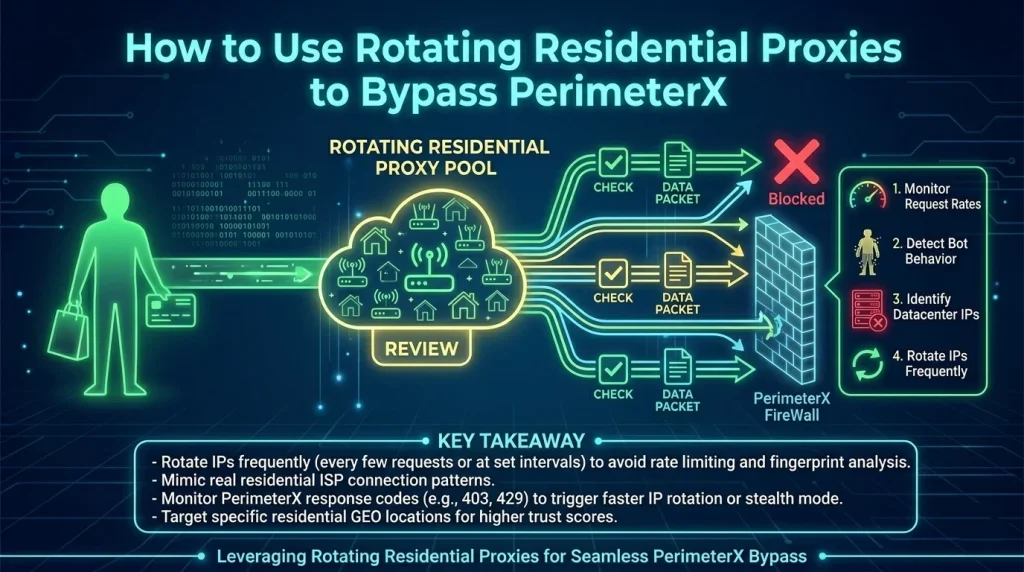 How to Use Rotating Residential Proxies to Bypass PerimeterX