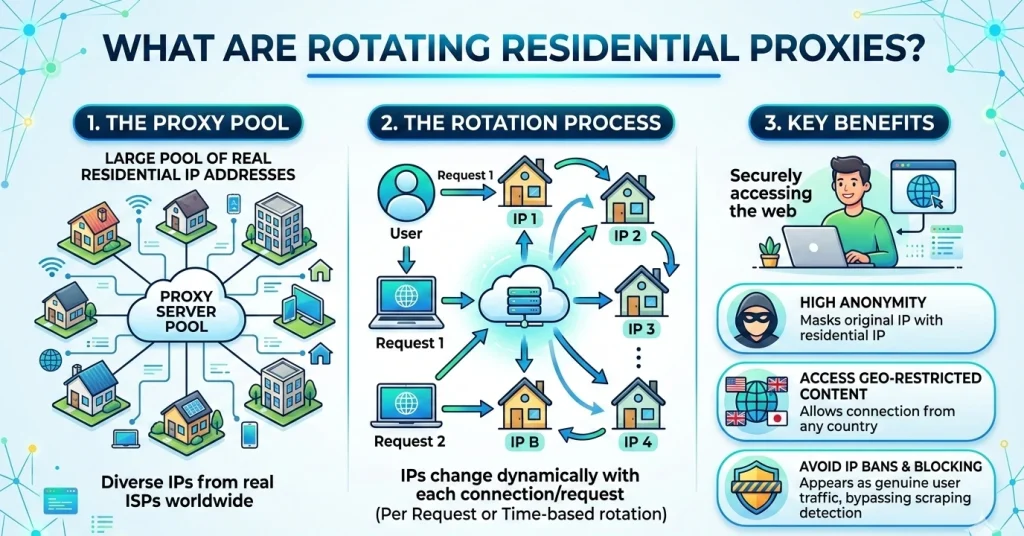 What Are Rotating Residential Proxies guided by Colaproxy
