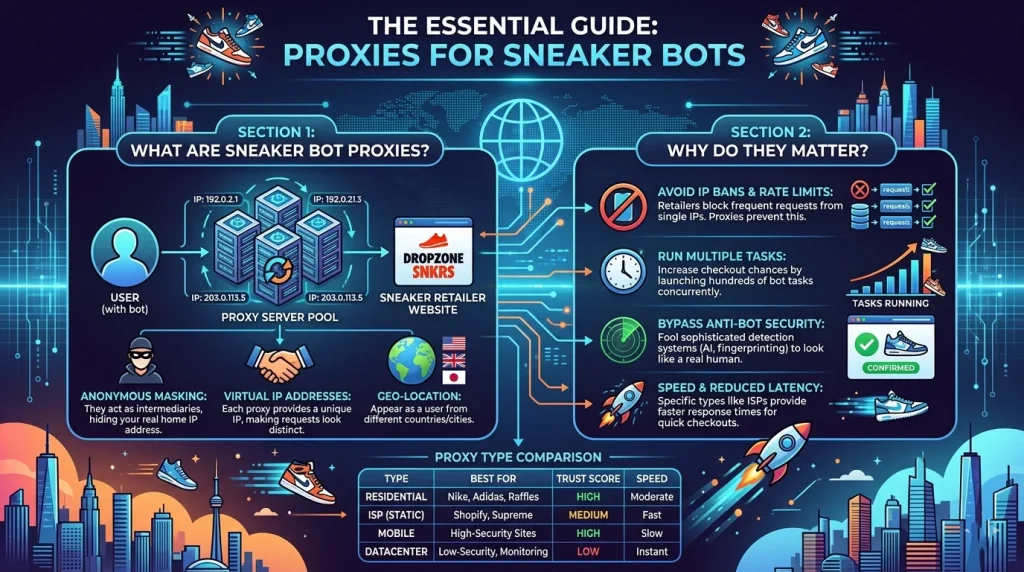 ColaProxy explains what proxies are for sneaker bots