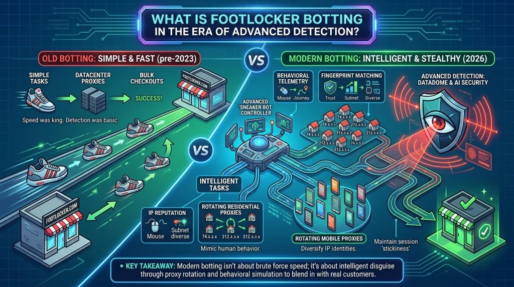 What is Footlocker botting explained by ColaProxy
