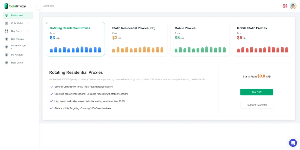 ColaProxy rotating proxies for Footlocker bot sneaker copping