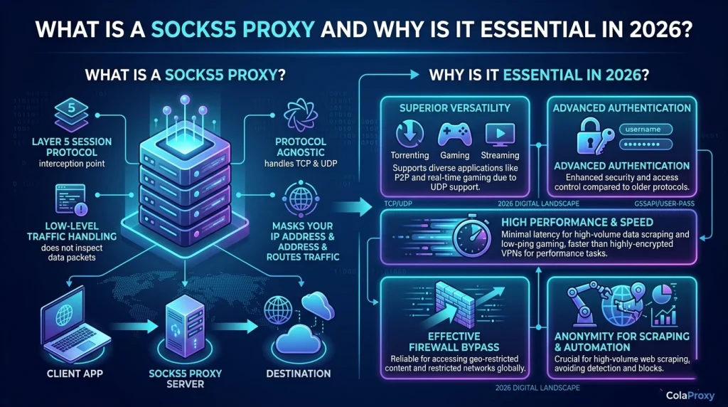 What is the use of SOCKS5 proxy explained by ColaProxy