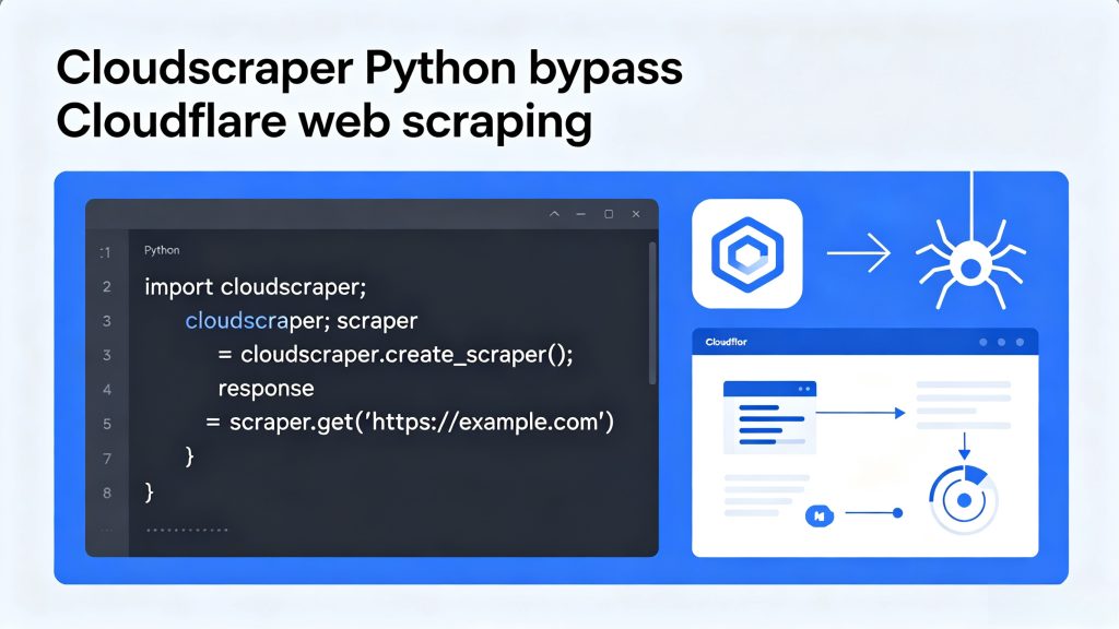 Cloudscraper Python library tutorial, bypass Cloudflare protection for automated web scraping