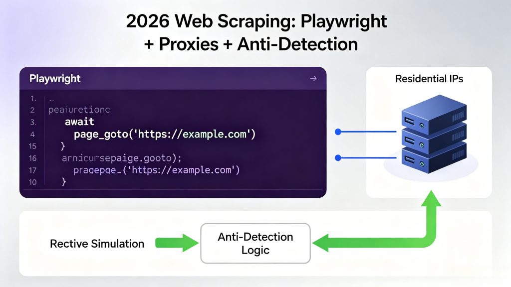 Playwright web scraping blog banner, build production-grade scraping system with browser automation and residential proxies in 2026
