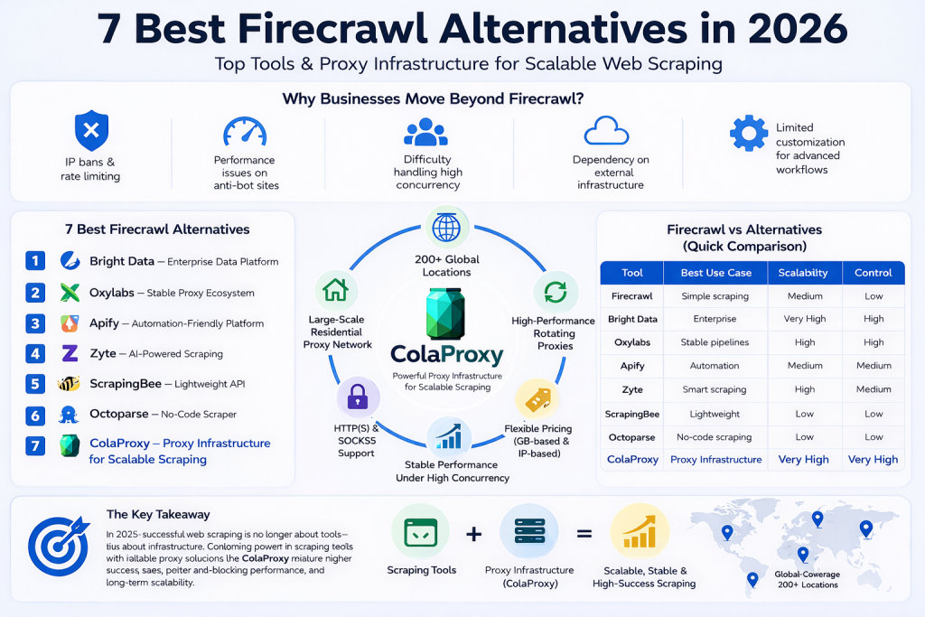 Firecrawl alternatives 2026 comparison chart