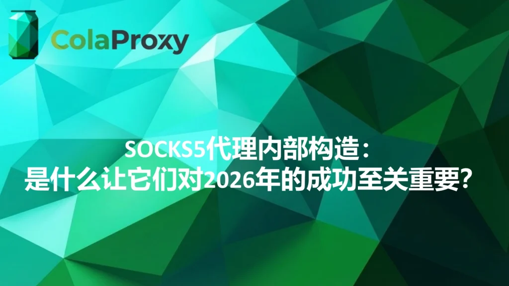 为什么说socks5代理很重要