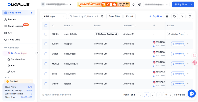 Cloud phone proxy IP setup with ColaProxy for multi-account management
